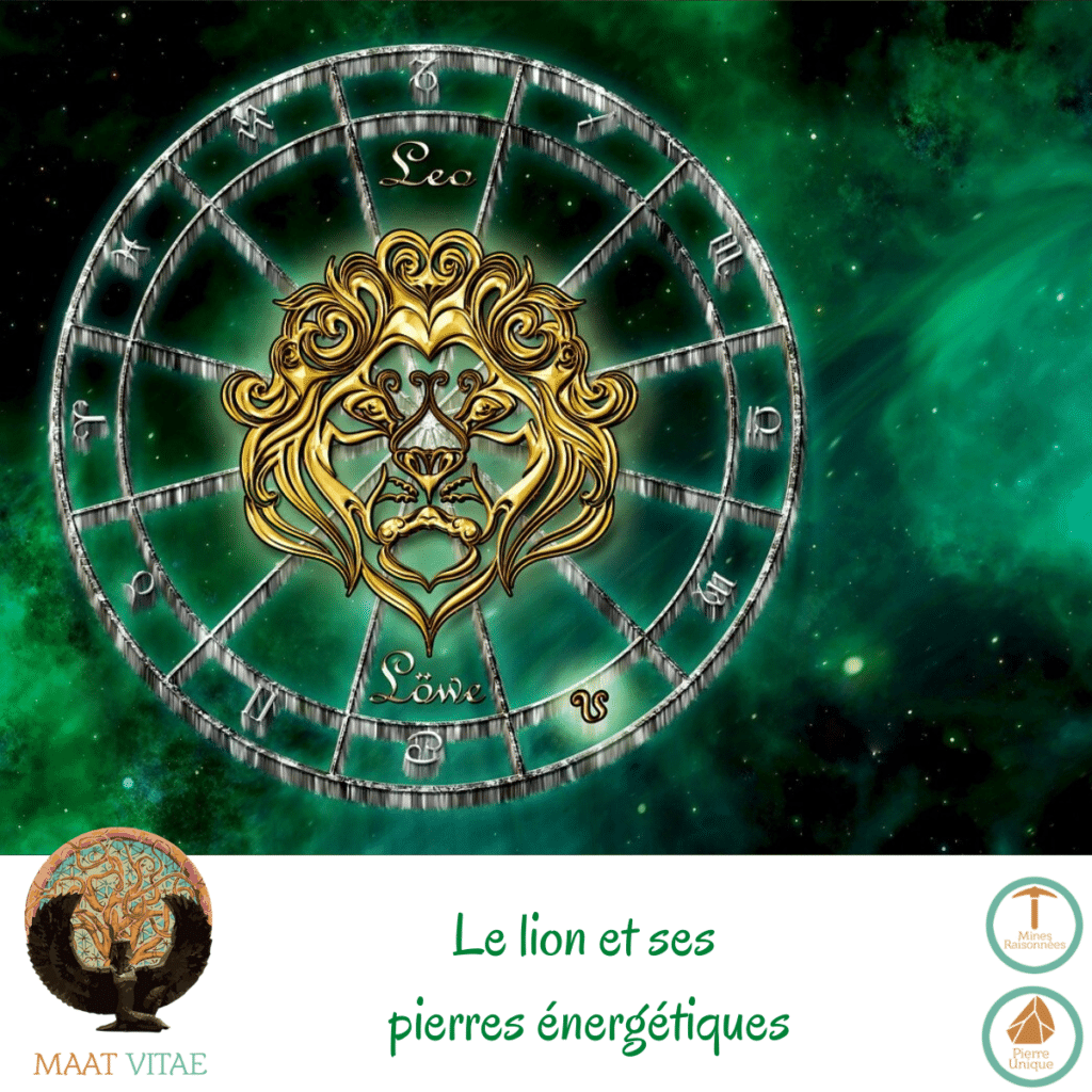 Lion - Signe du zodiaque - Signe Astrologique et pierres énergétiques