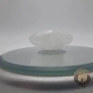 Petit Coeur Selenite Blanche issue de mine équitable et raisonnée, sélection par Maât Vitae