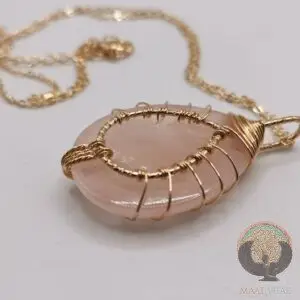 Pendentif Arbre de vie Quartz Rose