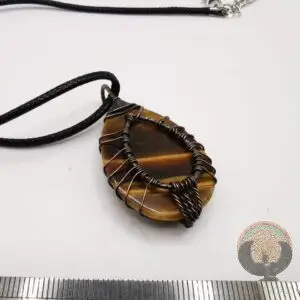 Pendentif Arbre en Oeil de Tigre