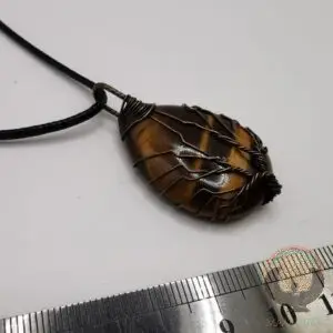 Pendentif Arbre en Oeil de Tigre