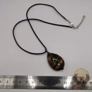 Pendentif Arbre en Oeil de Tigre