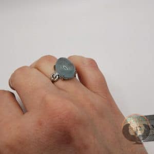 Aigue-Marine sur bague réglable