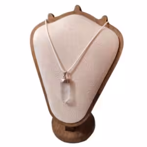 Pendentif cristal de roche brut - Maât Vitae - Plérin - Bretagne - Sarah