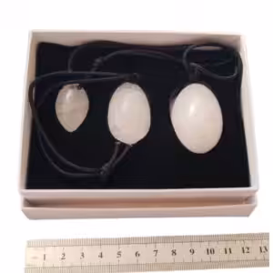 Œufs Yoni – Coffret 3 tailles – Cristal de roche