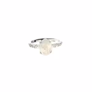 bague pierre de lune bague laiton - Maât Vitae - Saint-Brieuc