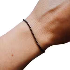 spinelle noir - bracelet - maât vitae